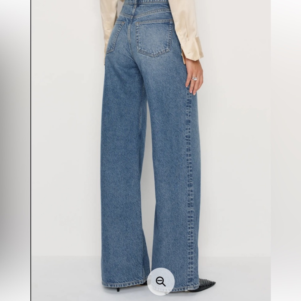 Reformation Carry High Rise Slouchy Wide Leg 30x33 Colorado Blue Jeans - Picture 2 of 8